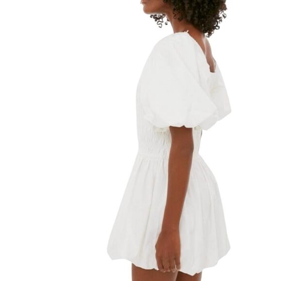 New Tuckernuck Hyacinth House White Smocked Puff Sleeve Catarina Dress M 1741-20 - Picture 3 of 14